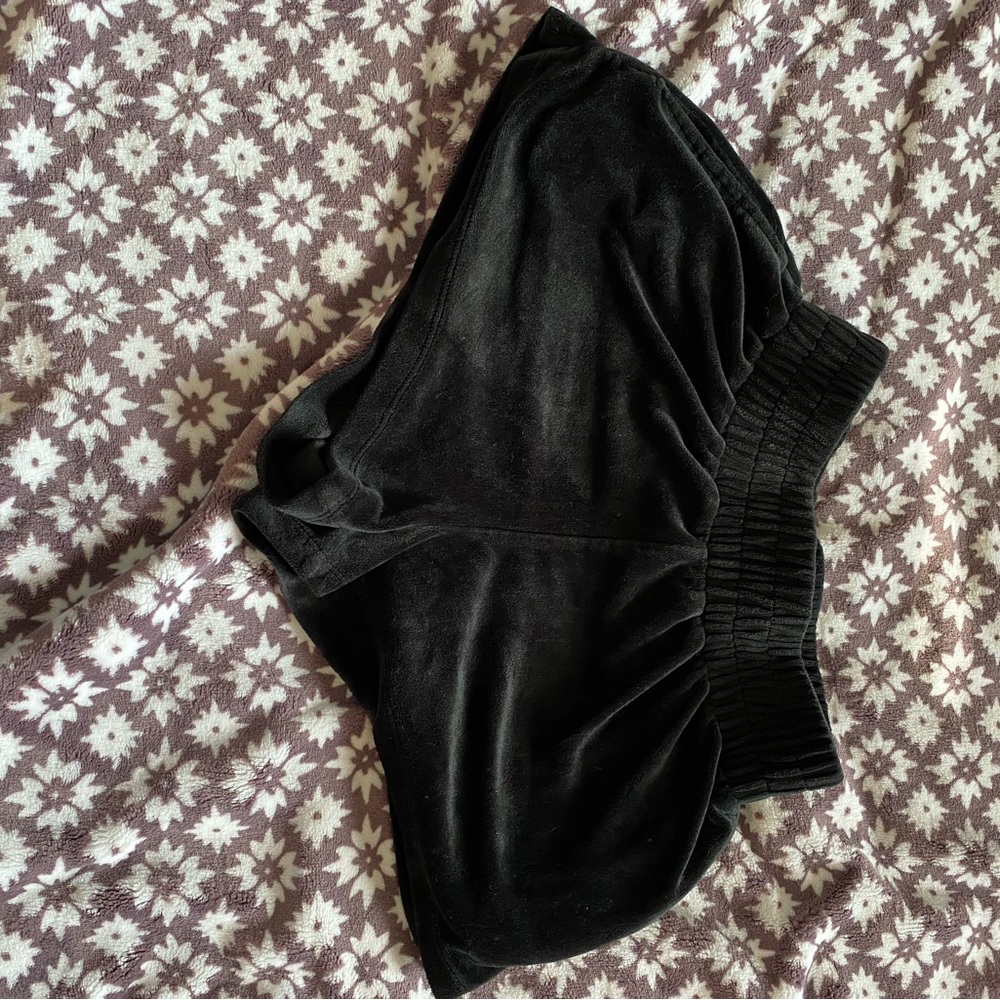 black shorts